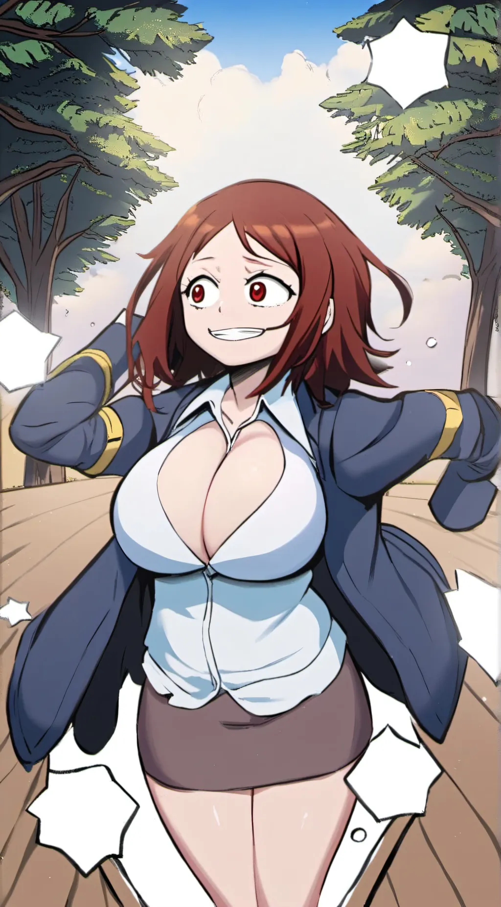 ai character: uraraka (ochaco) background