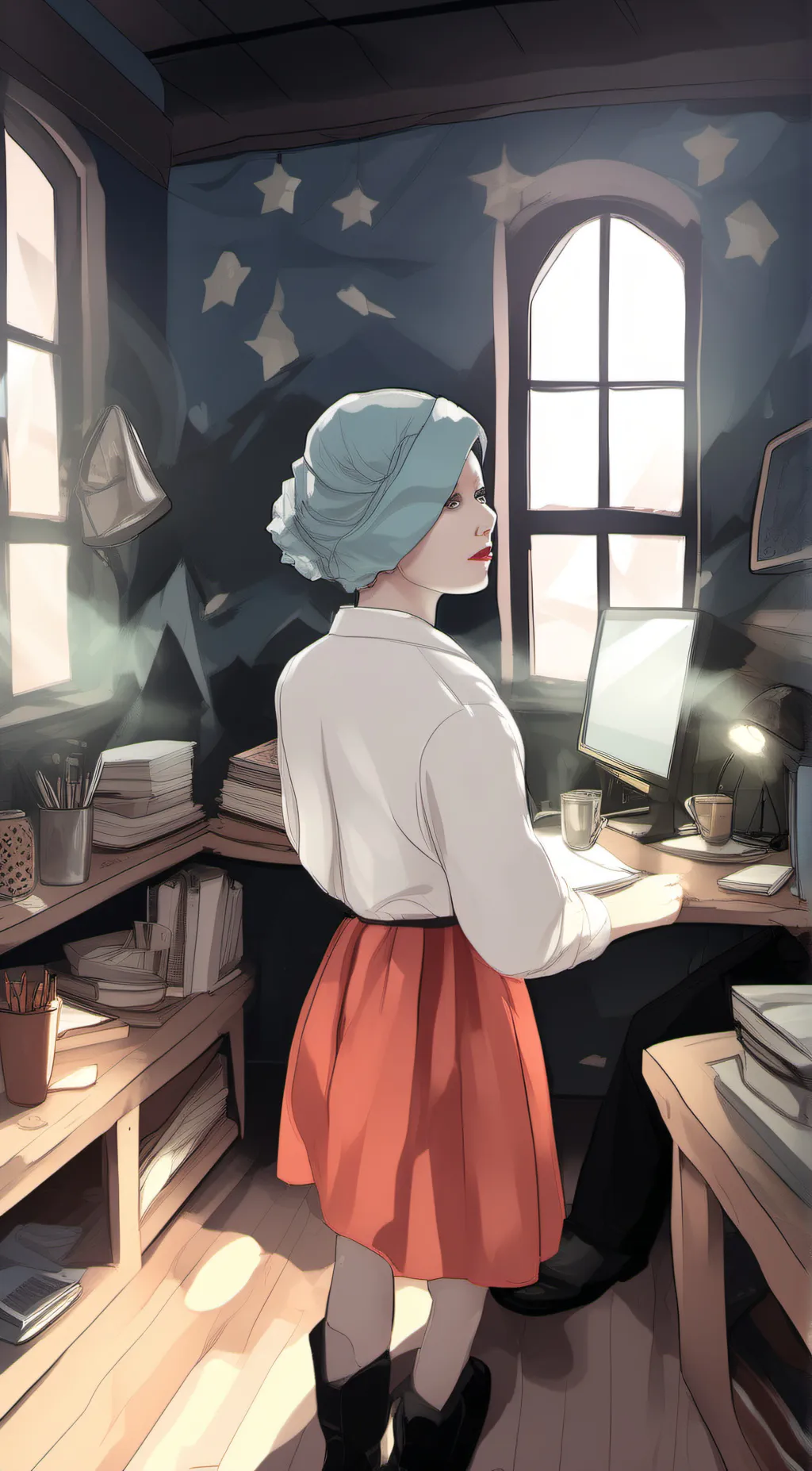 ai character: addy background