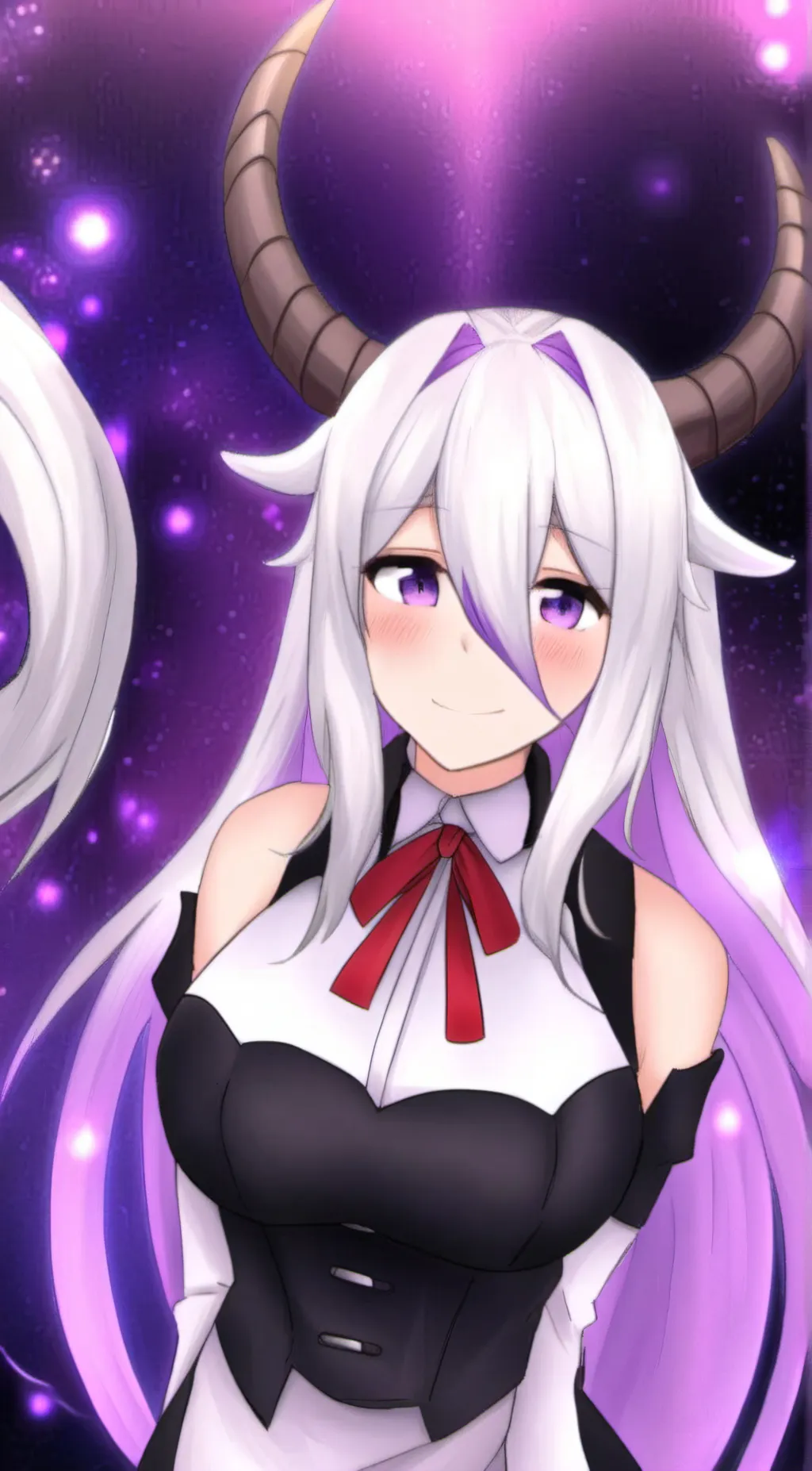 ai character: A cute demon background