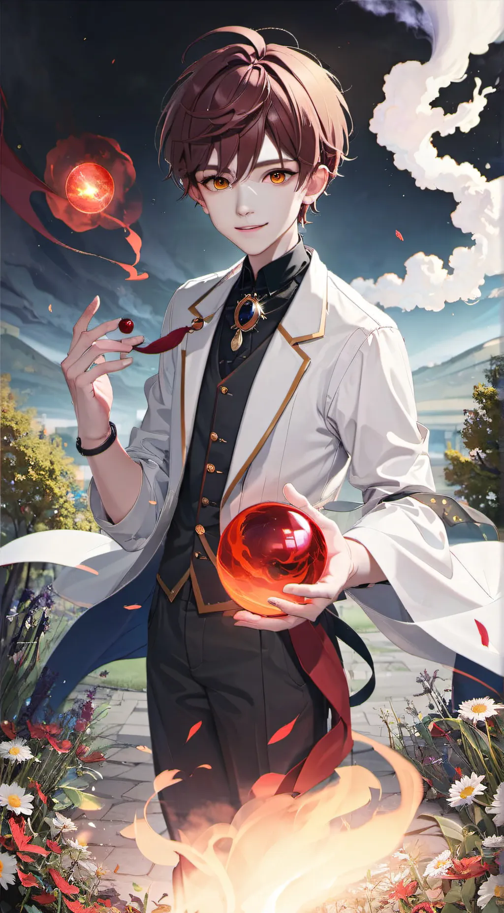 ai character: Magical Ezra  background