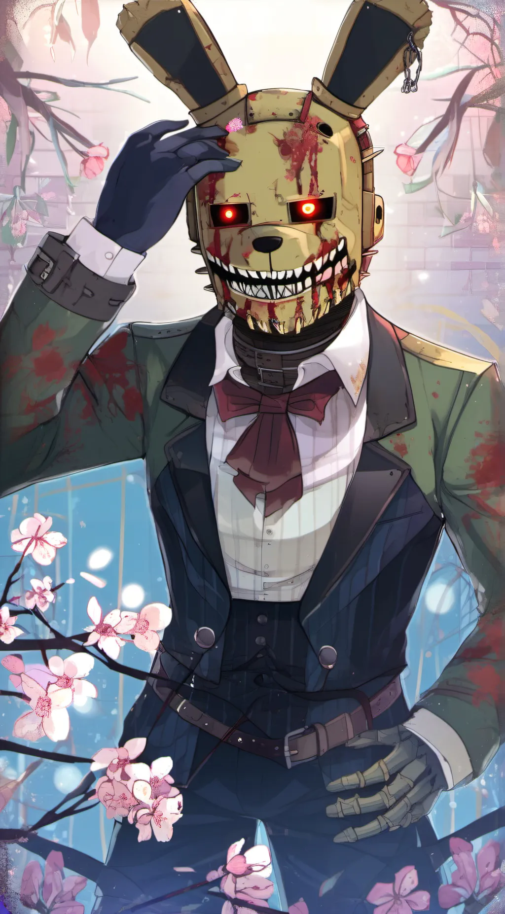 ai character: springtrap  background
