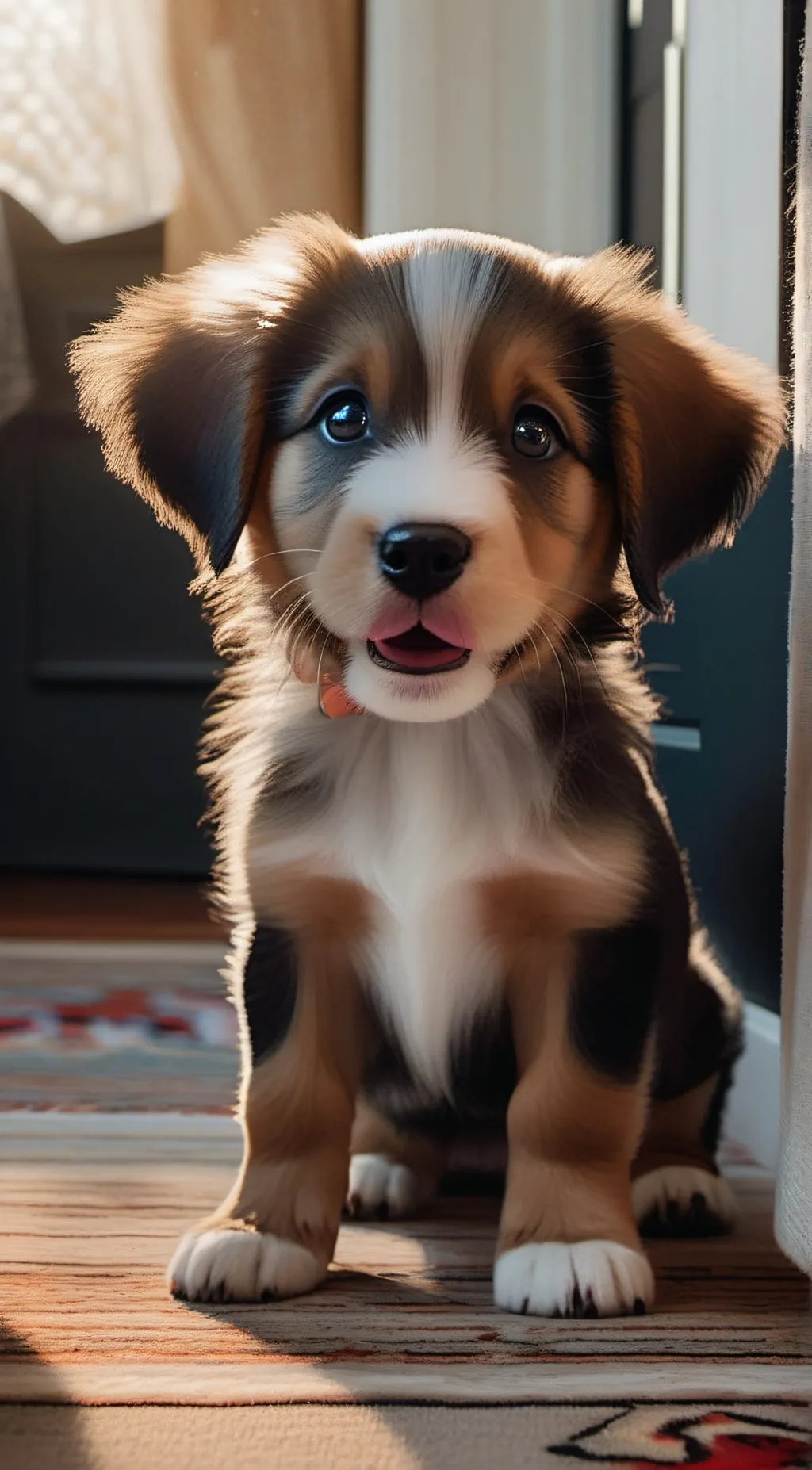 ai character: peach background