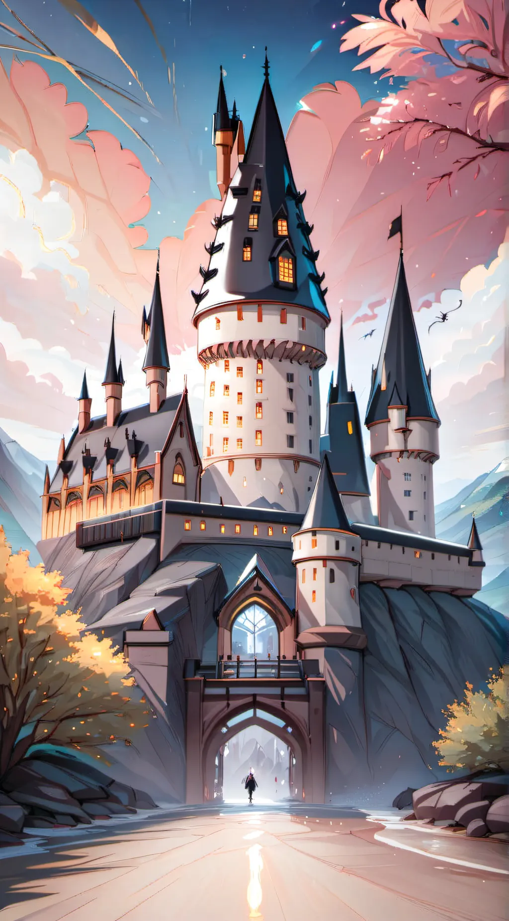 ai character: Hogwarts. background
