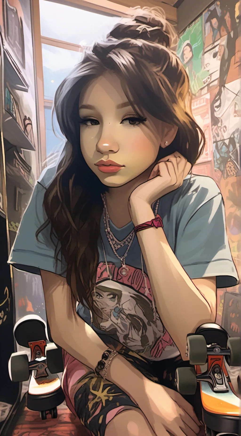 ai character: Becca background