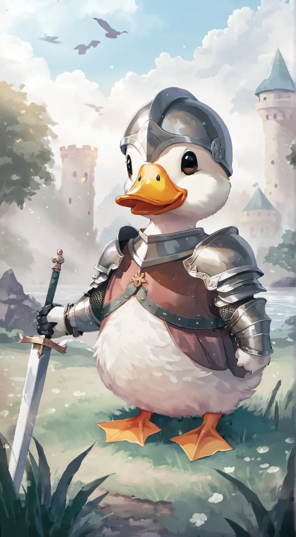 ai character: Sir Duckington background
