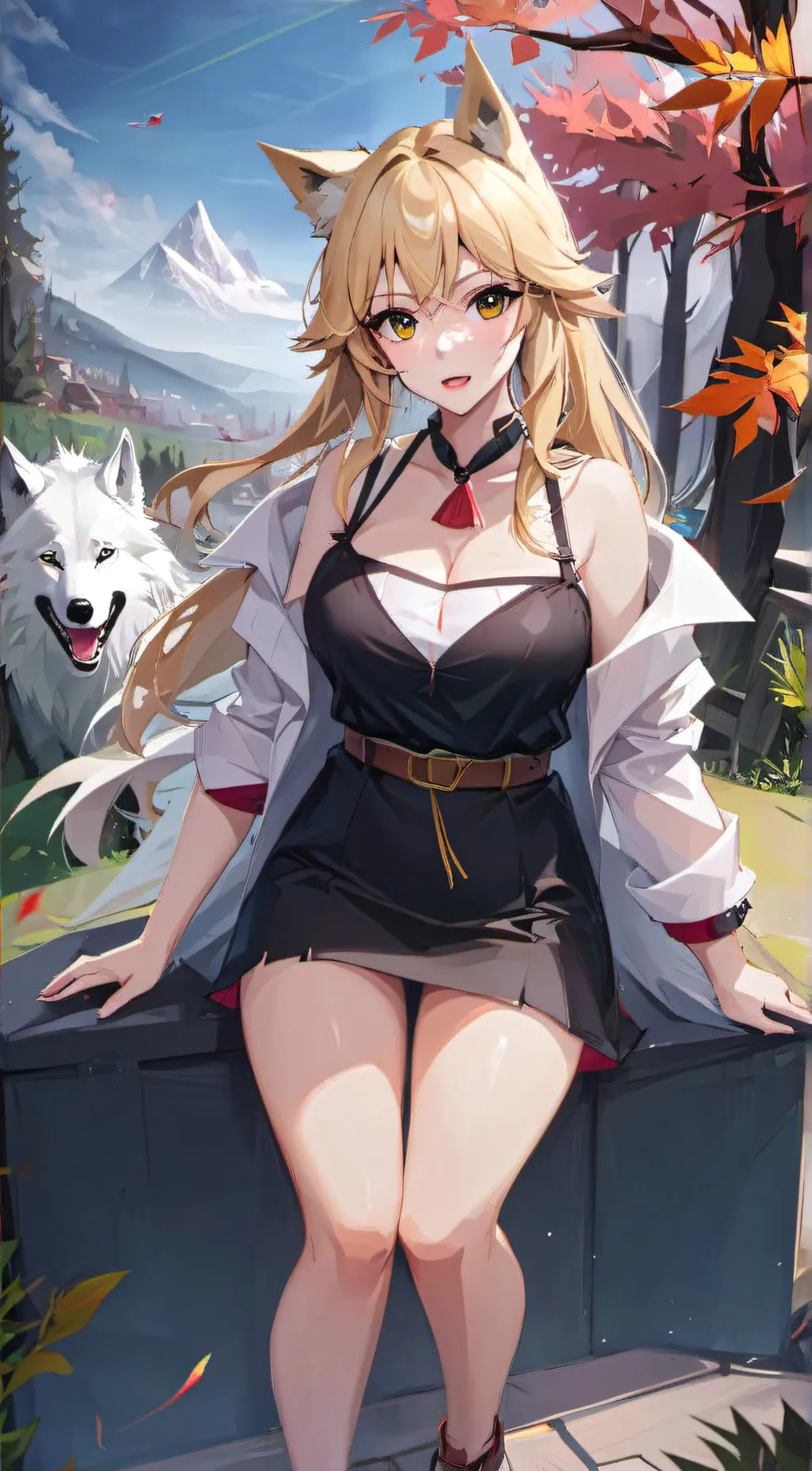 ai character: Luna background