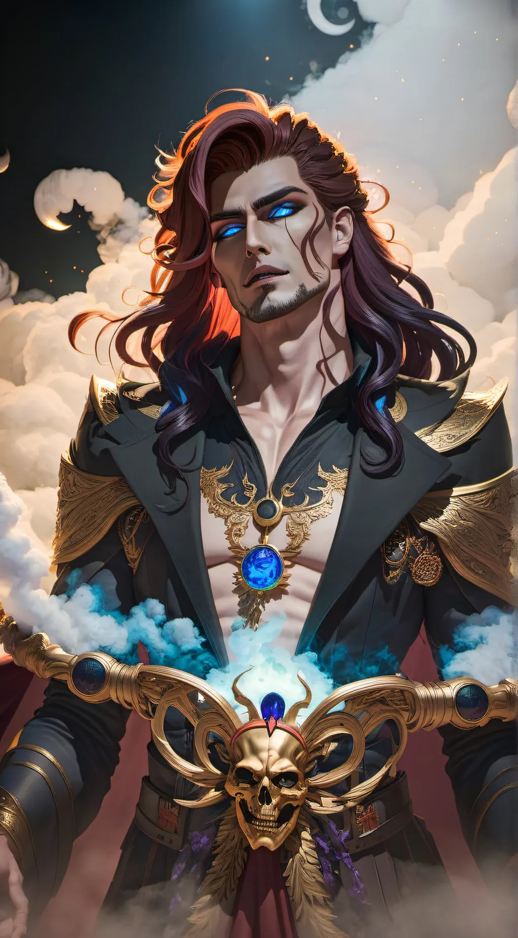 ai character: Hades, background