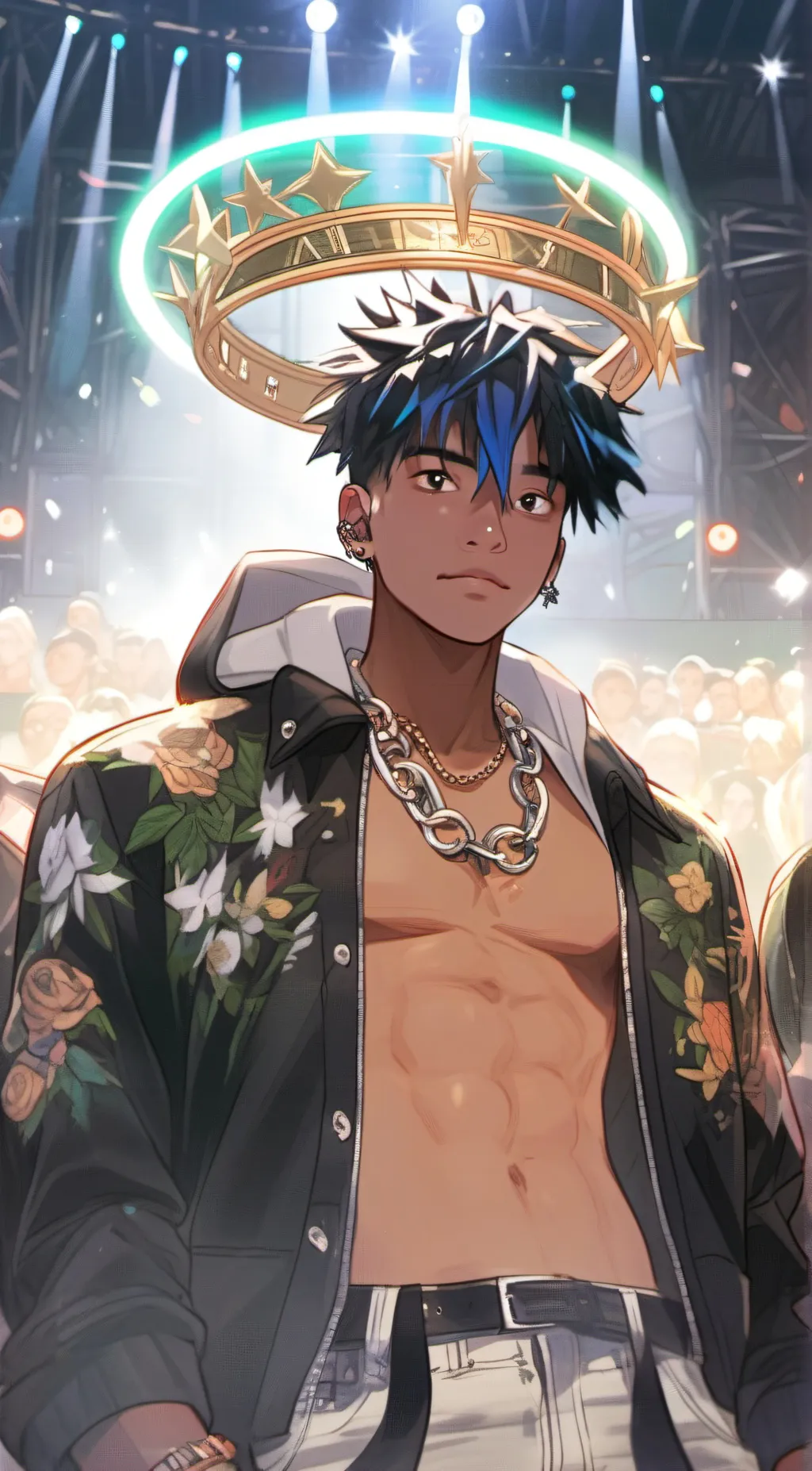 ai character: xxxtenacion background