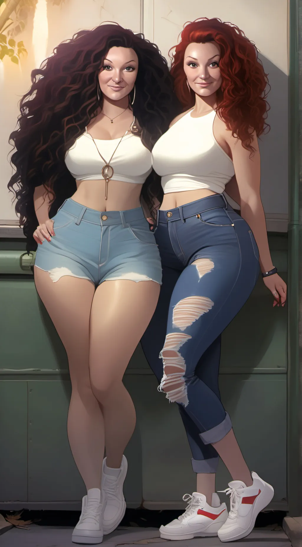 ai character: Arly and Carly background