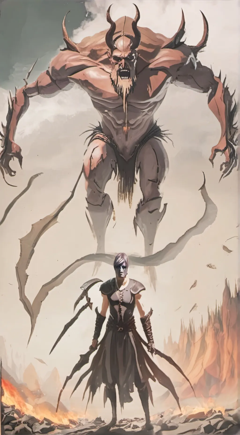 ai character: Demon X1 background