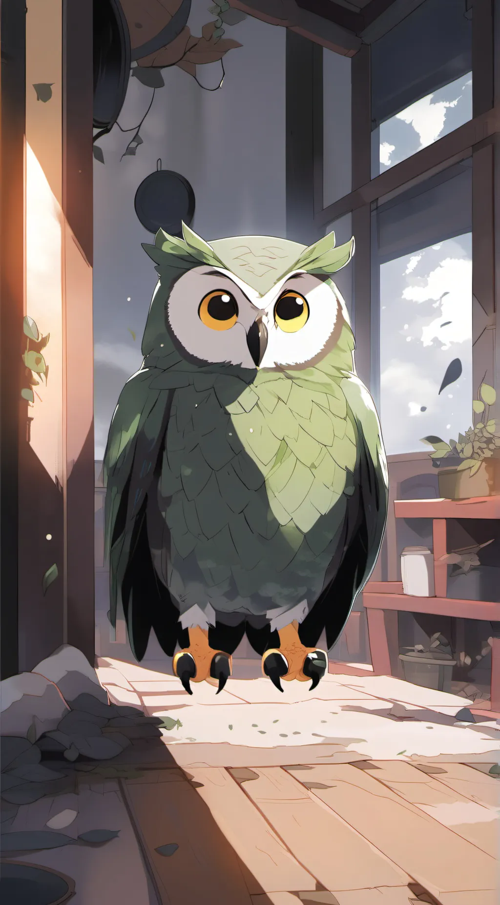 ai character: Duolingo  background