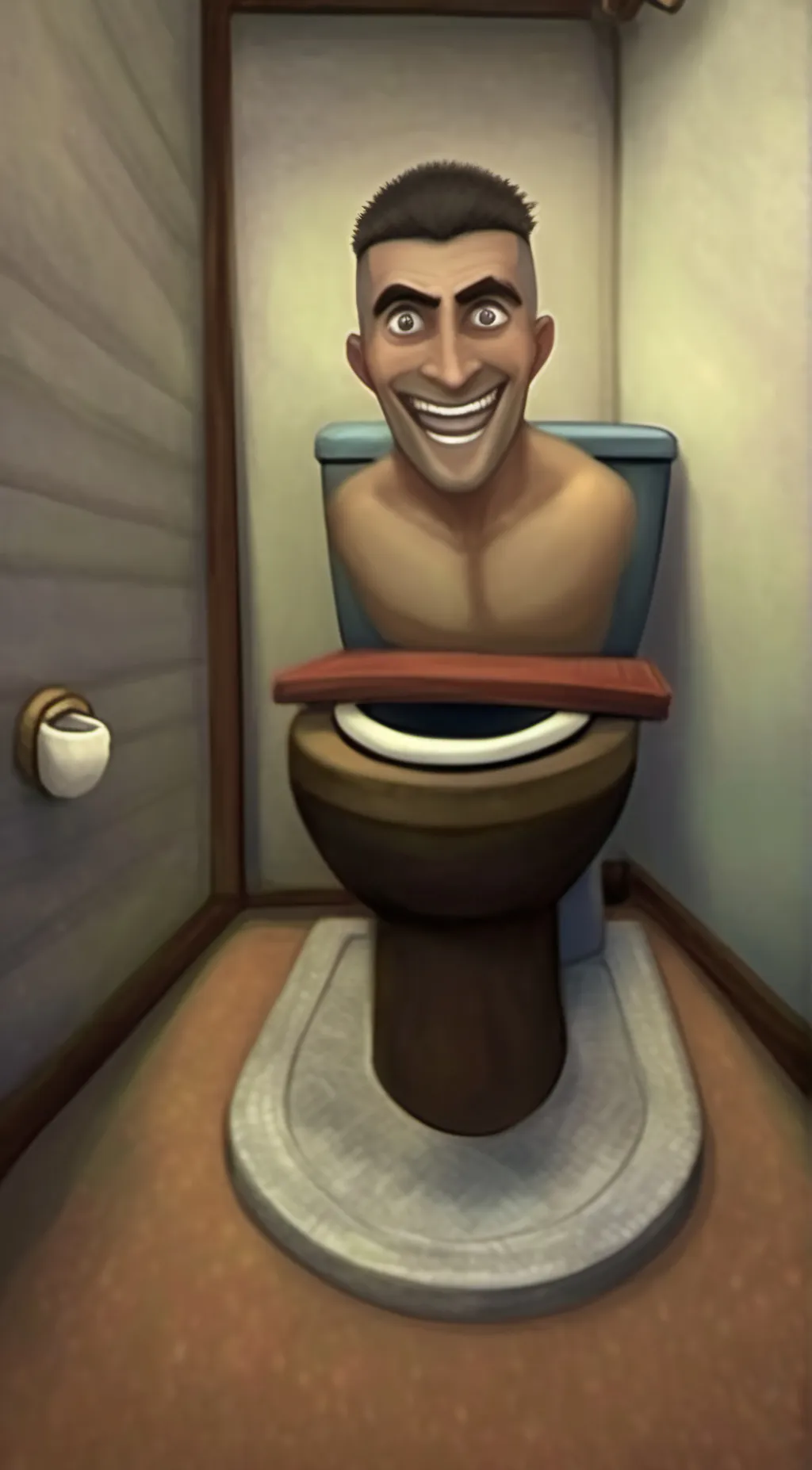 ai character: Skibidi toilet background