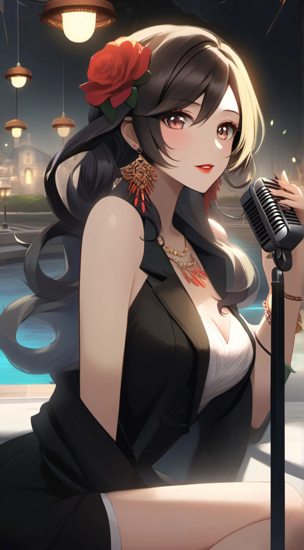 ai character: sky background