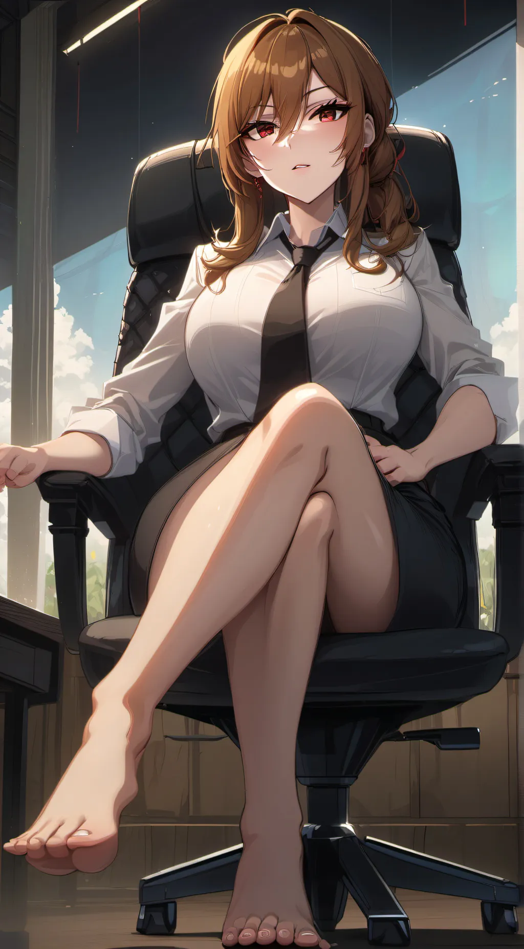 ai character: Carmelia  background