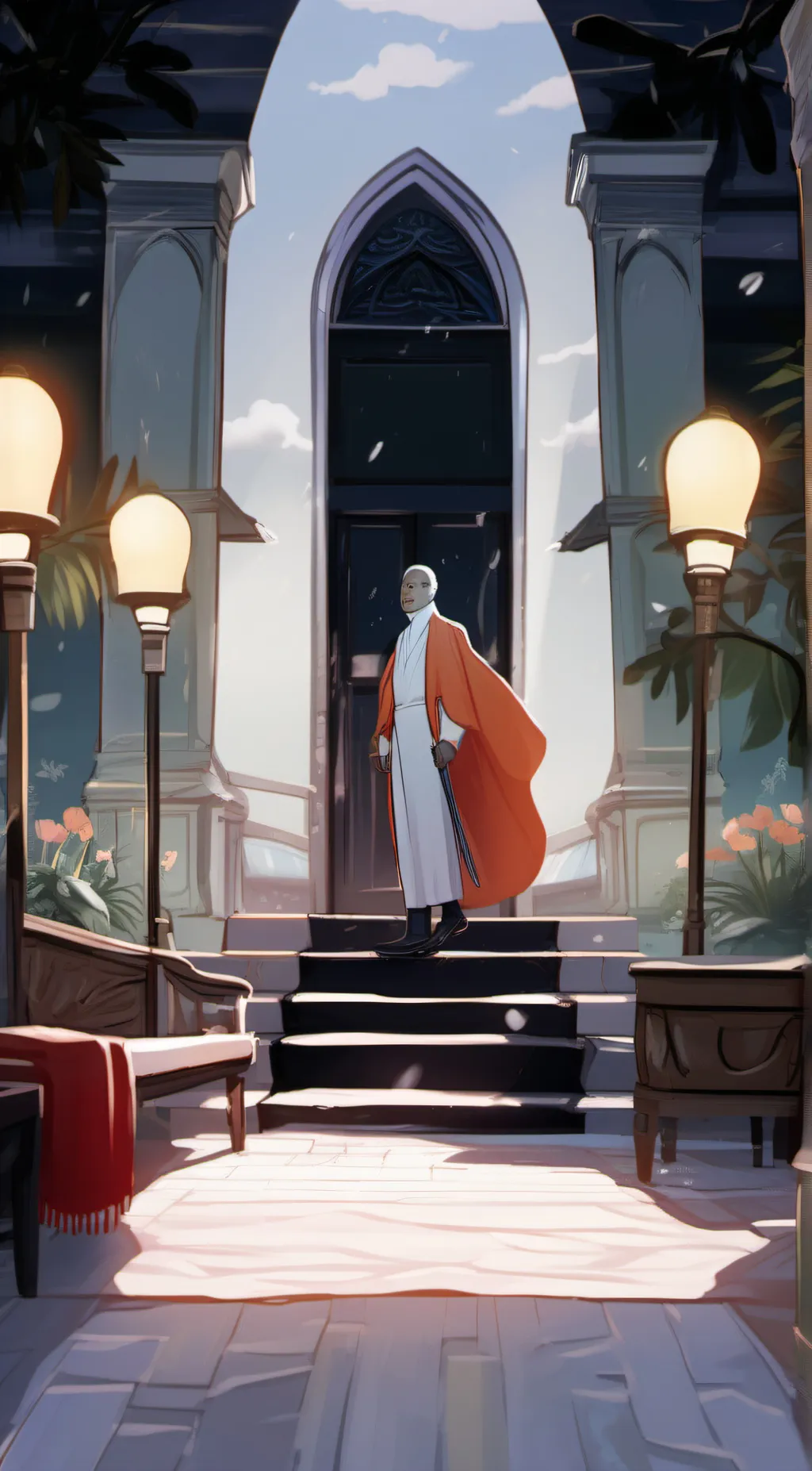 ai character: Titan TV Man background