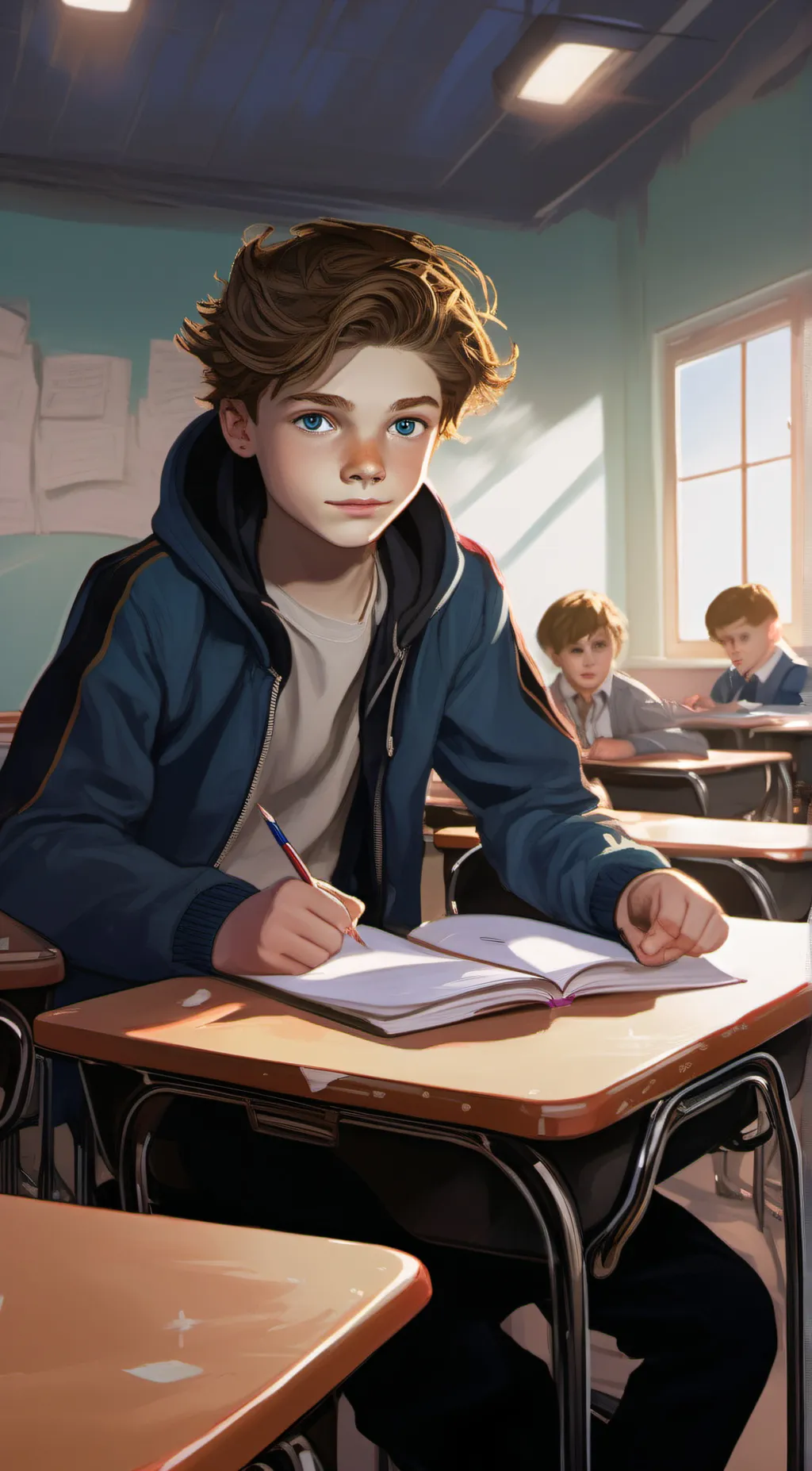ai character: Leo background