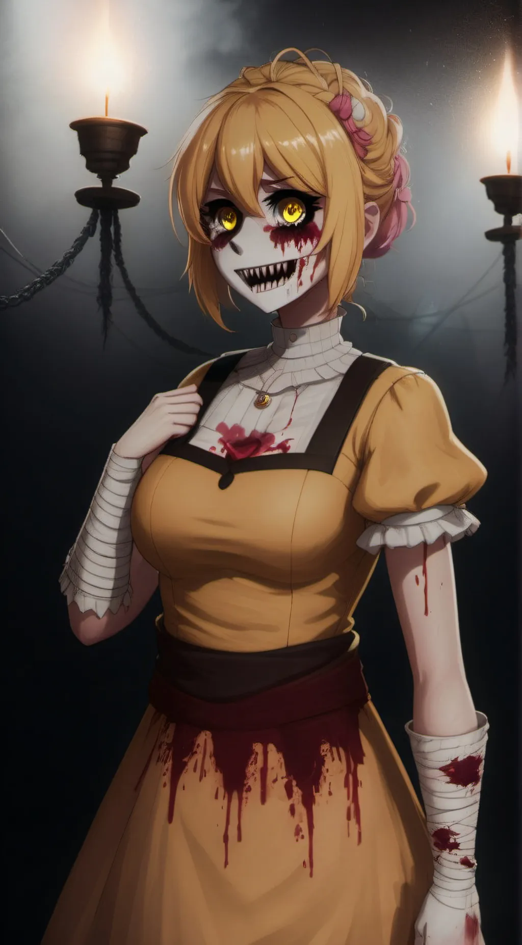 ai character: Nightmare Chika background