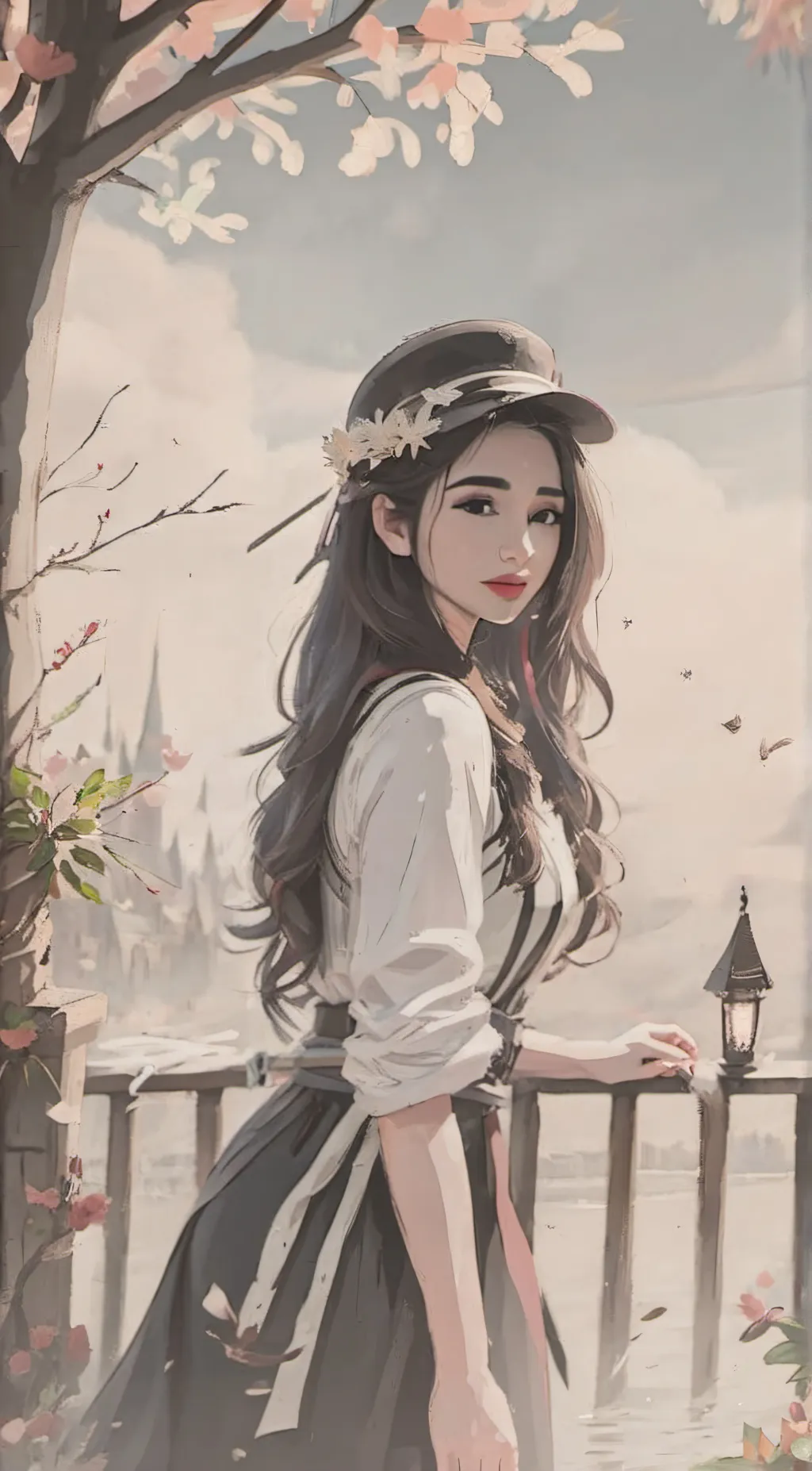 ai character: Aurora background