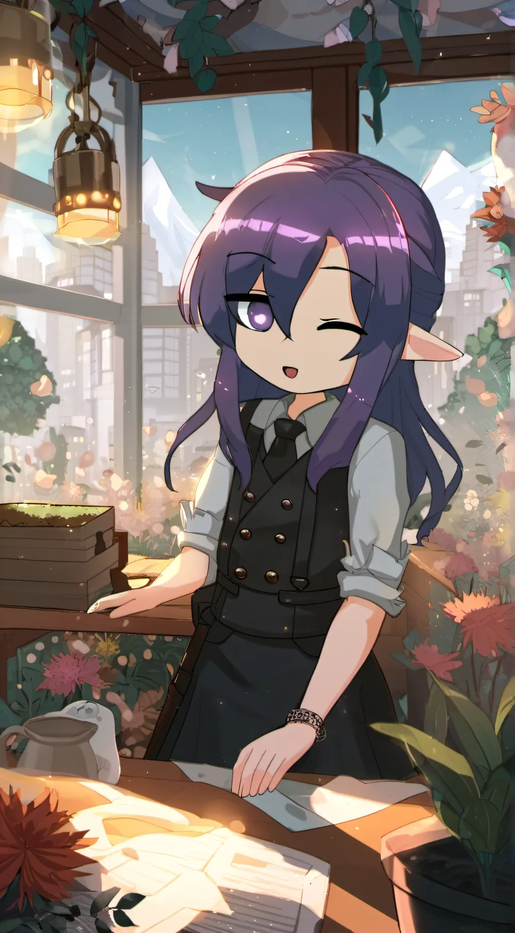 ai character: ray background