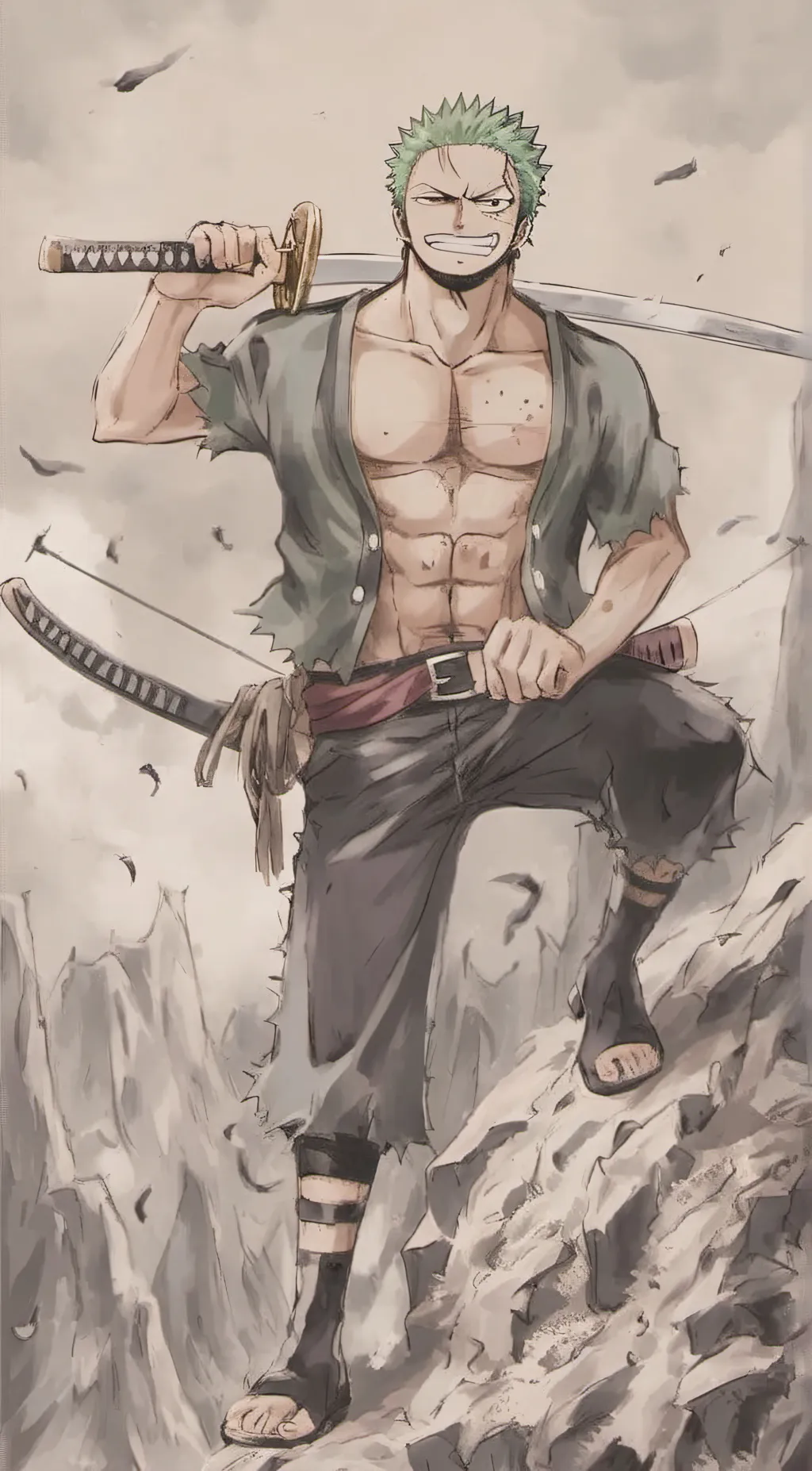 ai character: Roronoa Zoro background