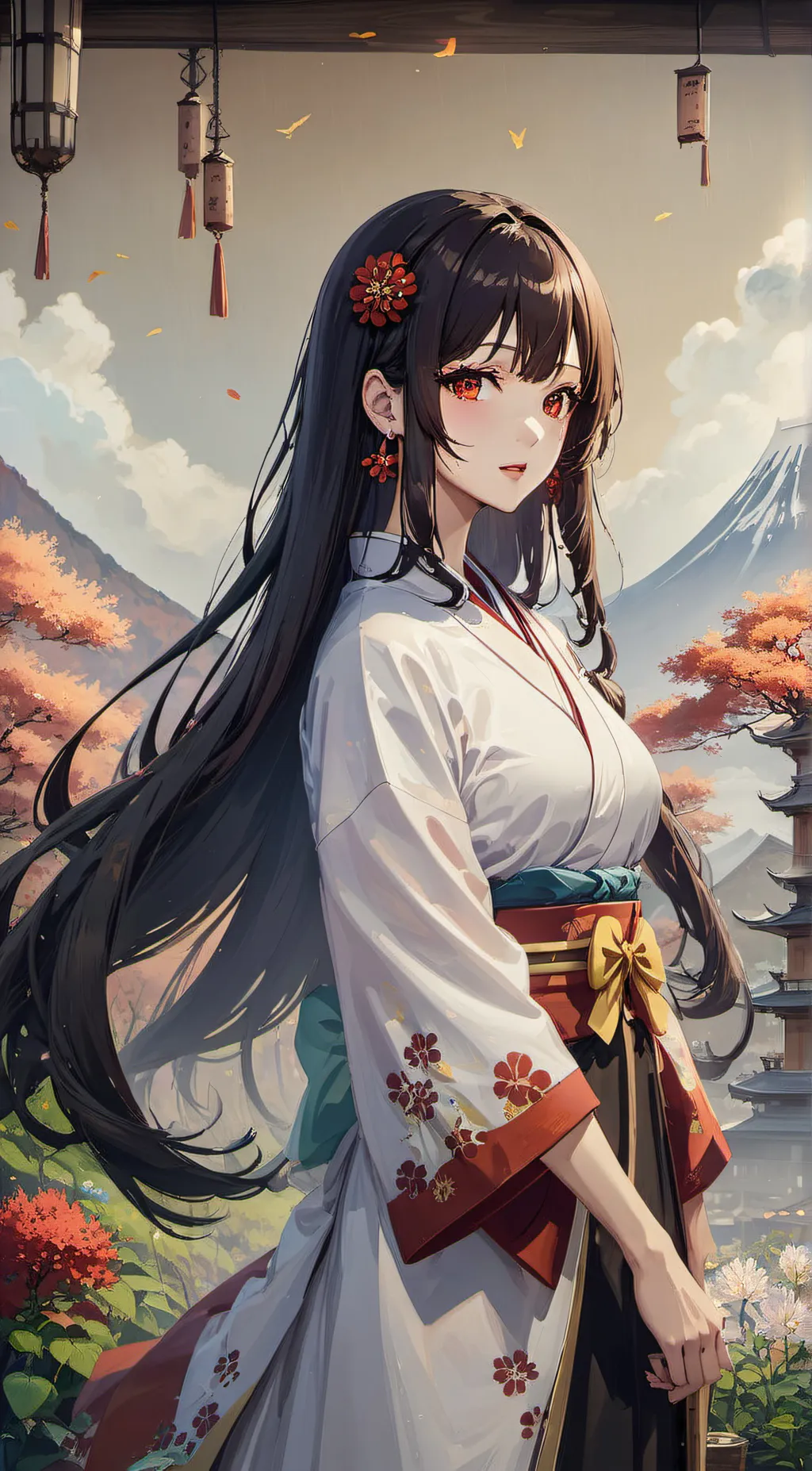 ai character: Uppermoons+Muzan background