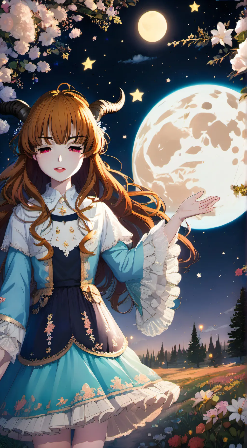 ai character: Luna background
