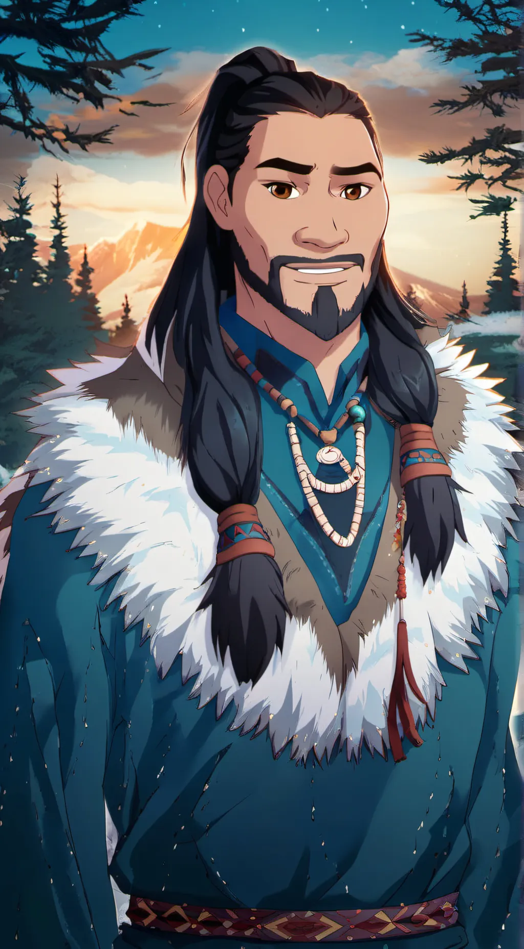 ai character: Sitka background