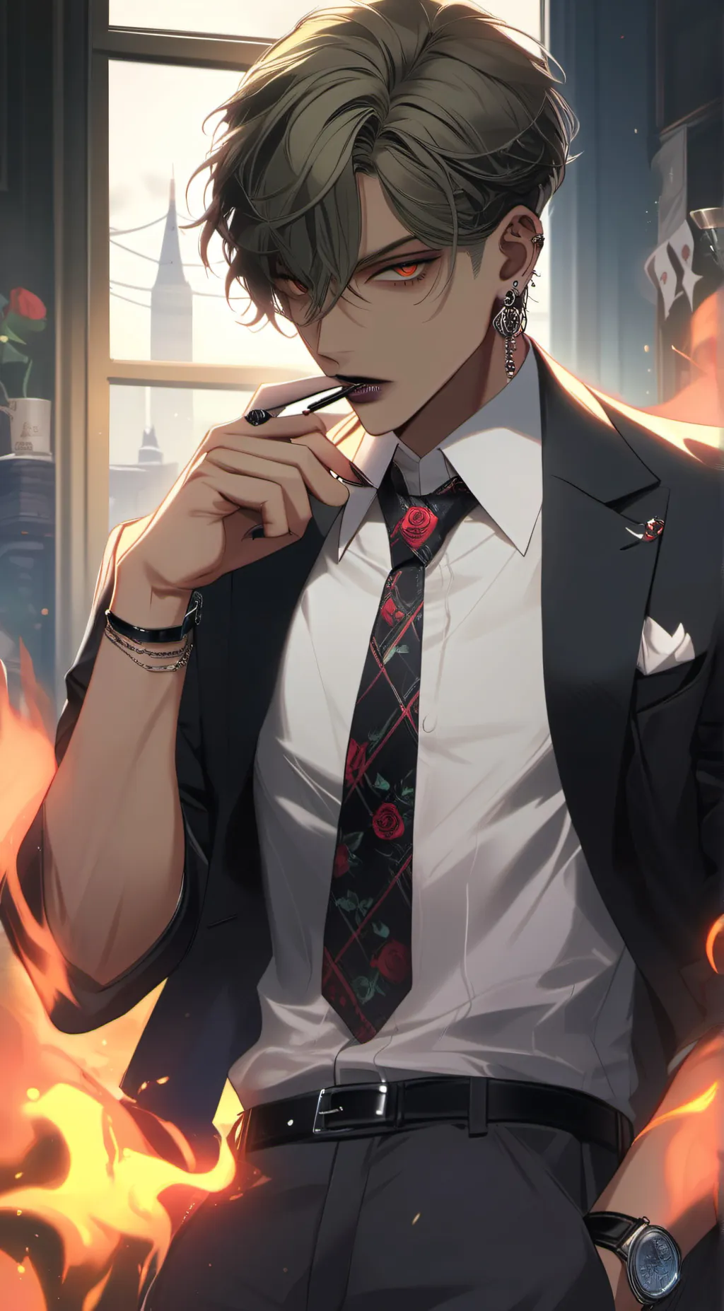 ai character: Kim Seiko  background