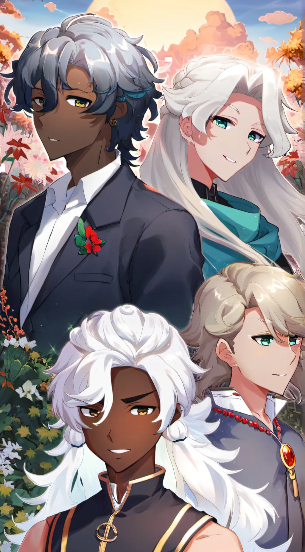 ai character: jay, ray, kai, sui background