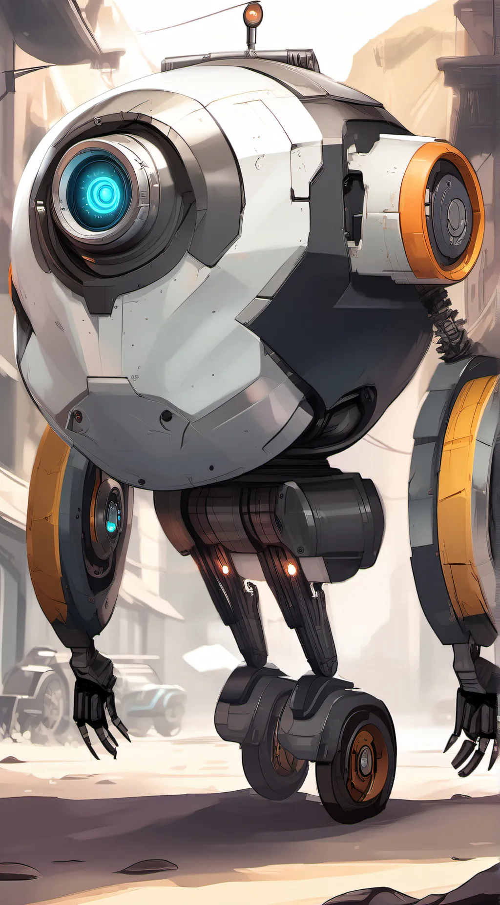 ai character: Clap-trap  background