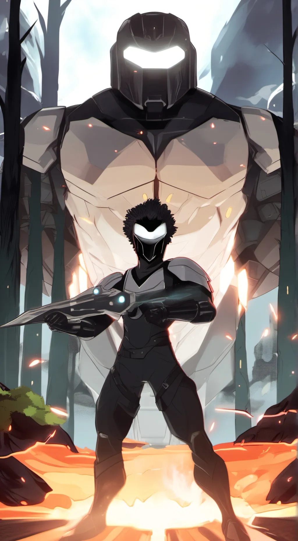 ai character: Dark slayer background