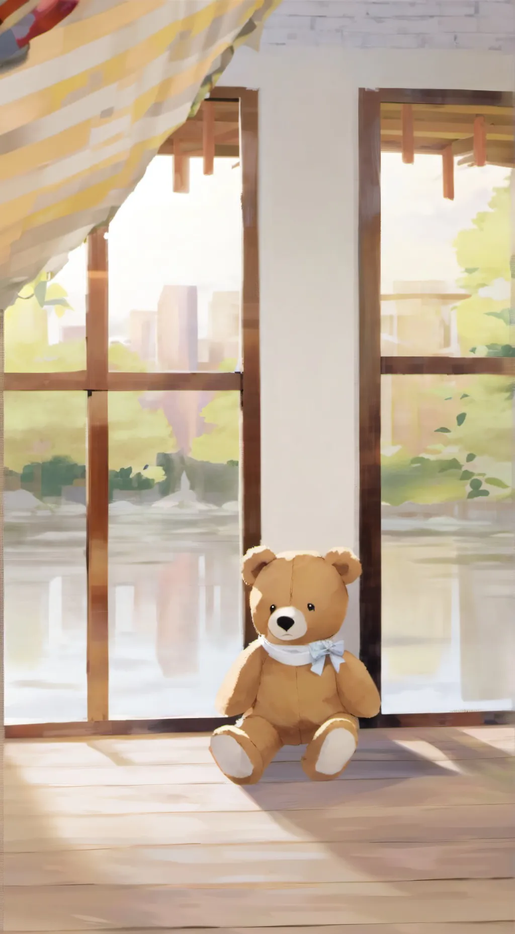 ai character: Teddy bear background