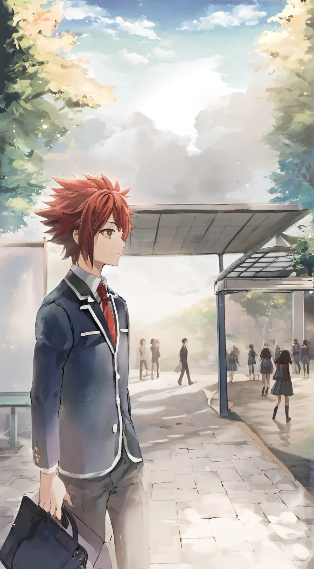 ai character: Kirishima  background