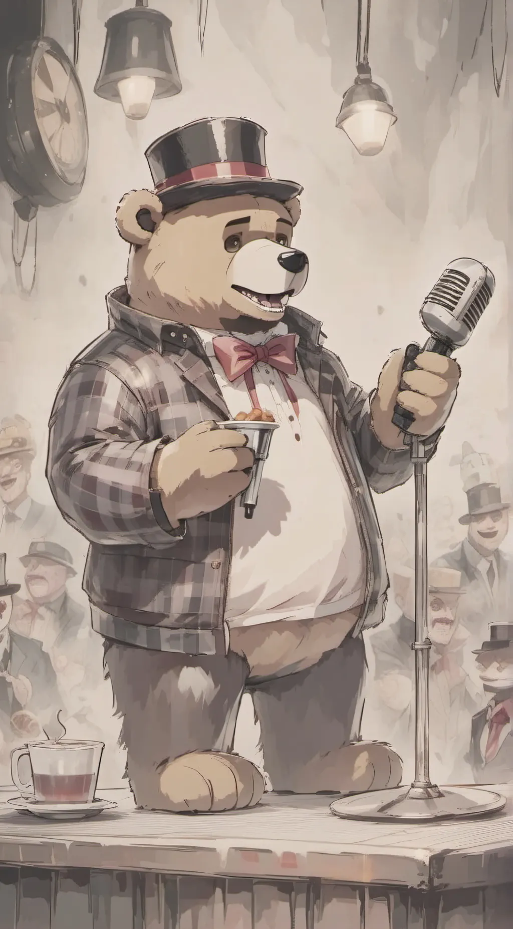 ai character: Freddy fatbear background