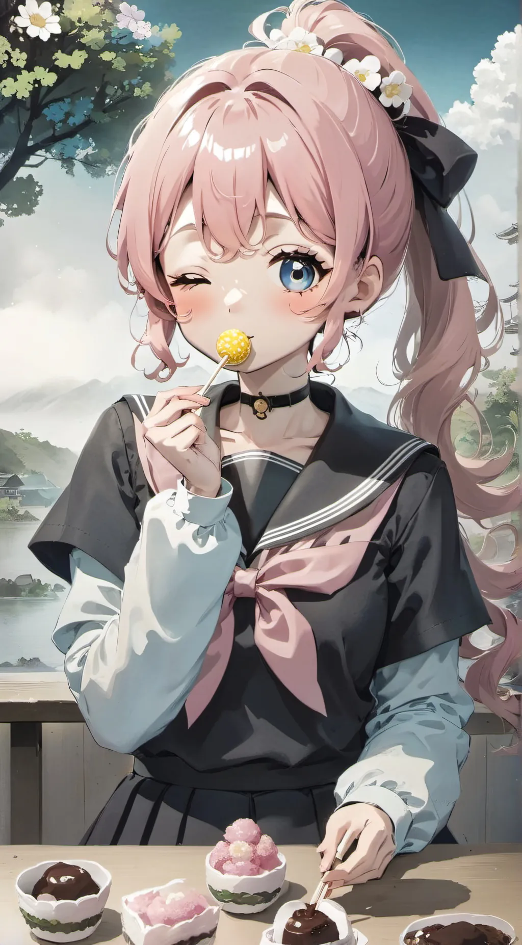 ai character: Serena background