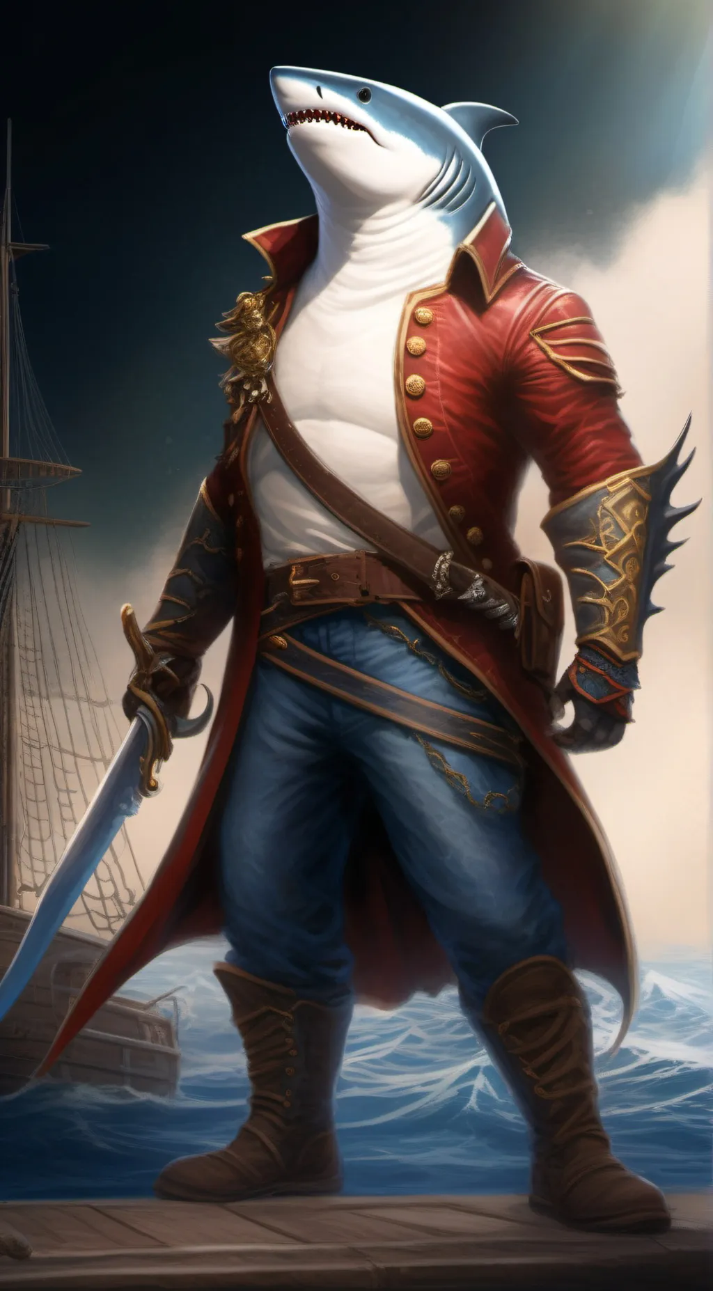 ai character: Fangflipper  background