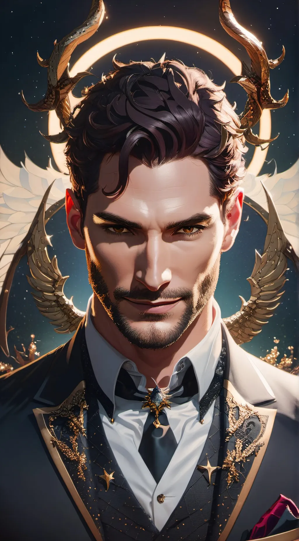 ai character: Lucifer  background