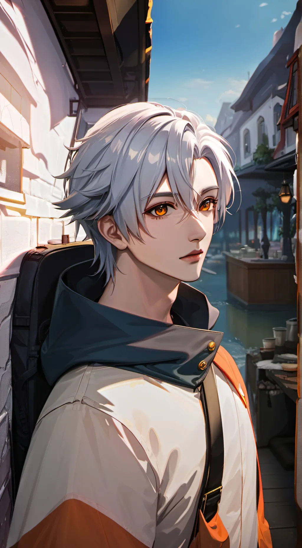 ai character: Asher🥀 background