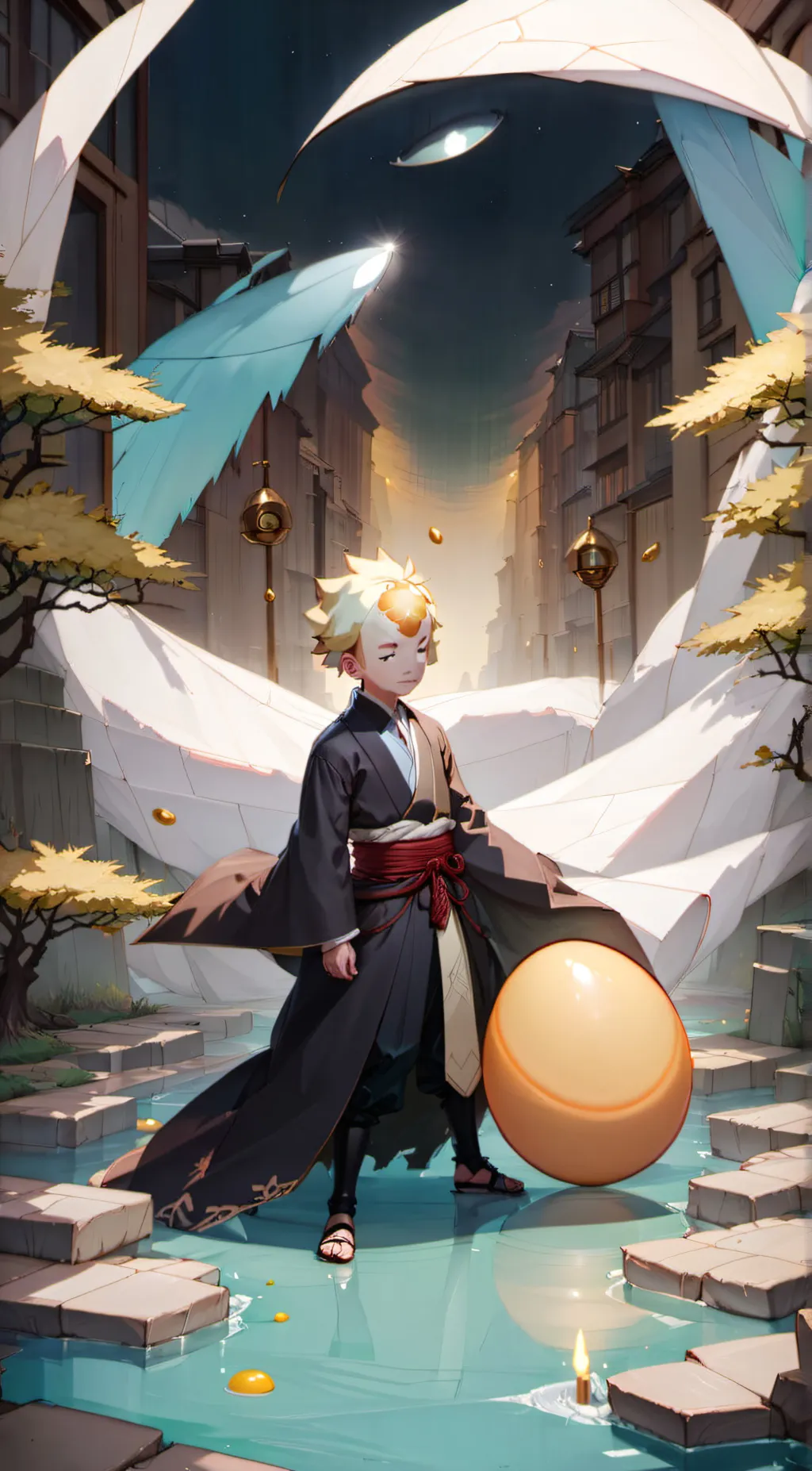 ai character: zenitsu  background