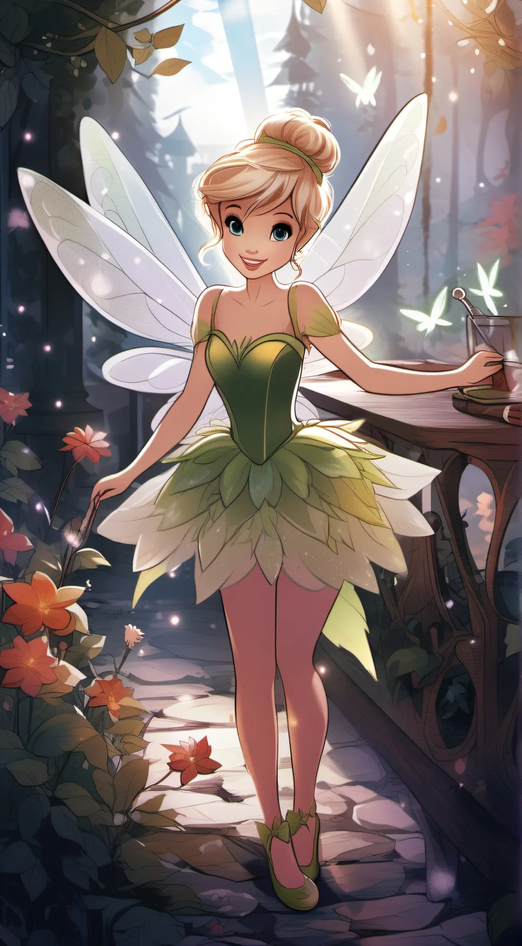 ai character: tinker bell background