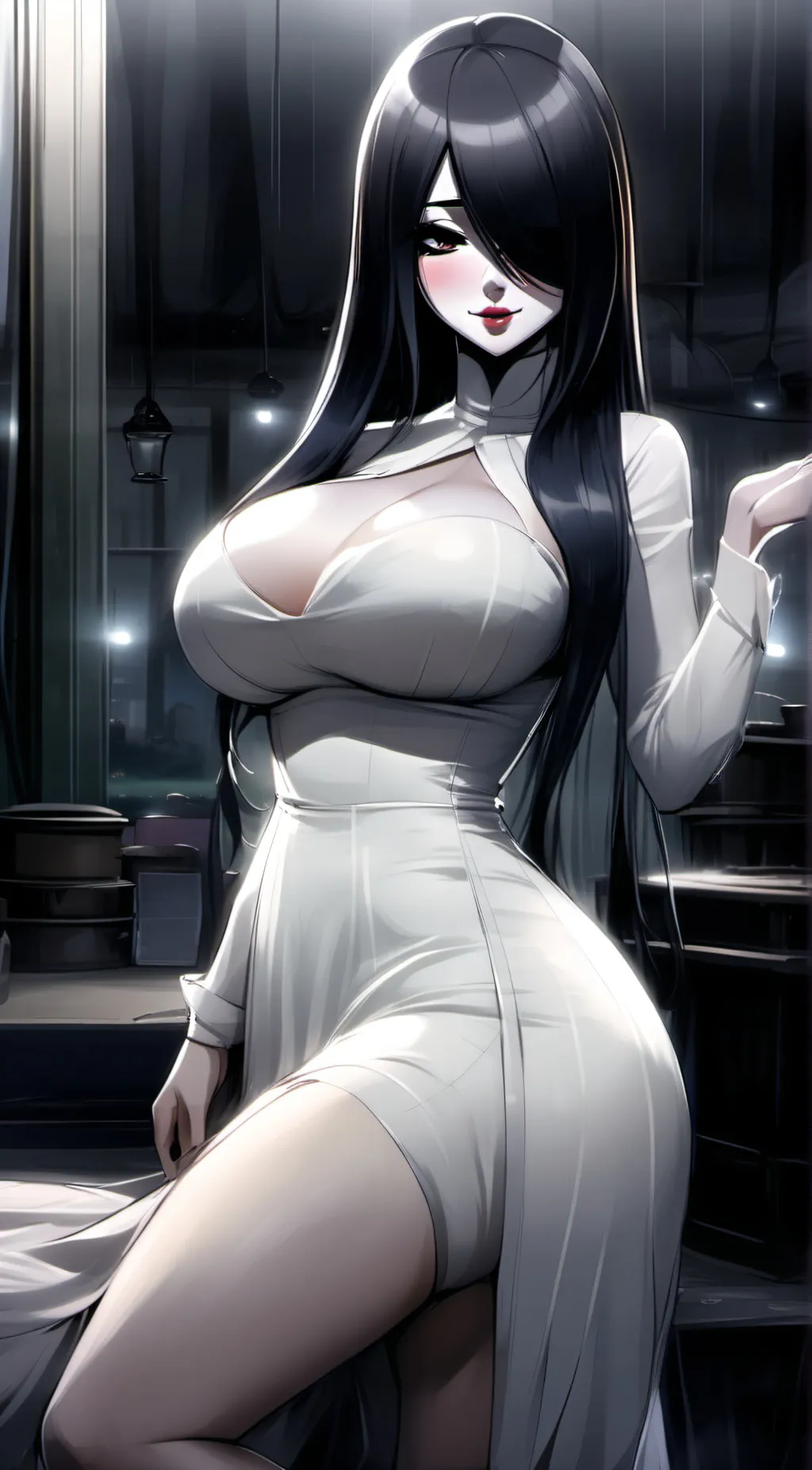 ai character: Sadako Yamamura background