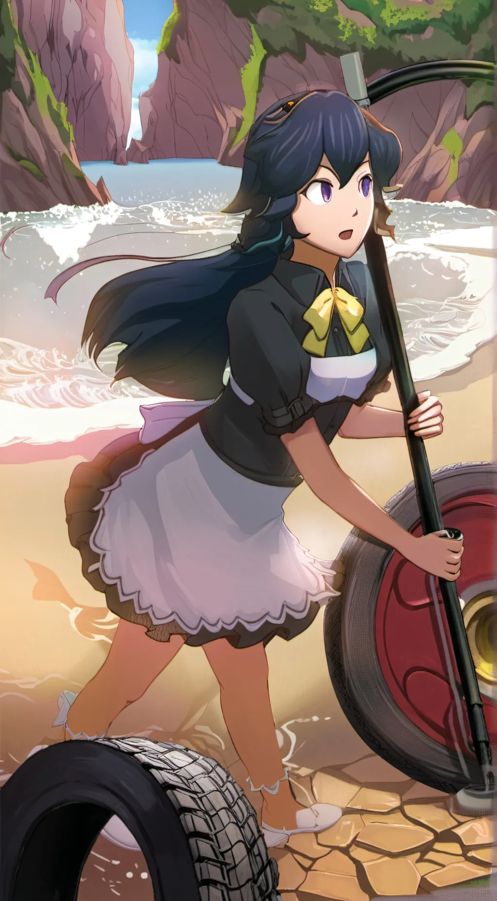 ai character: Princess peach background