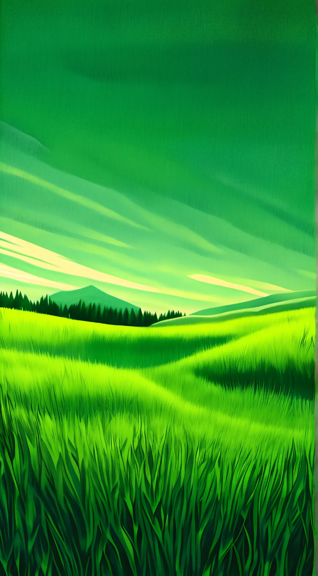 ai character: grass background