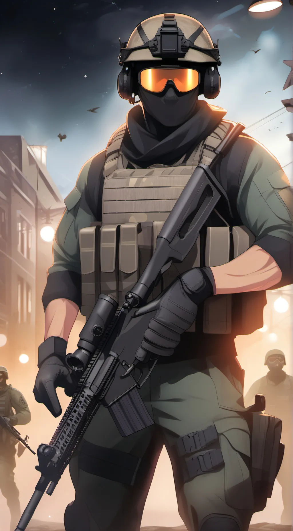 ai character: Sergeant Illrose background