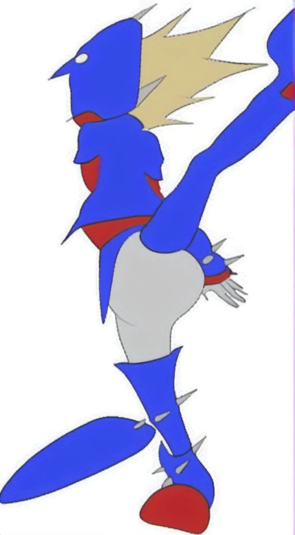 ai character: rip off Sonic background