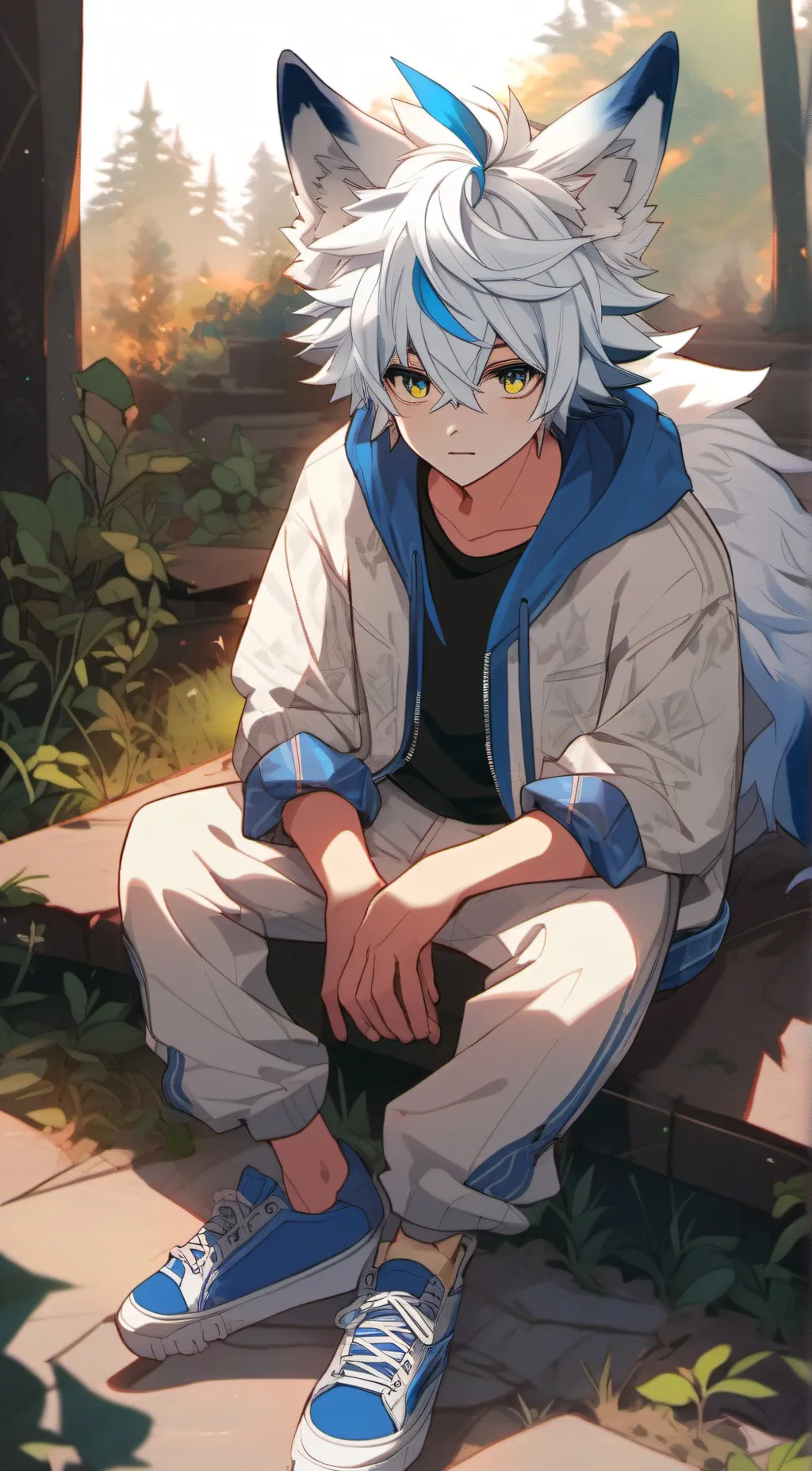 ai character: 🫐•Blueberry•🫐 background