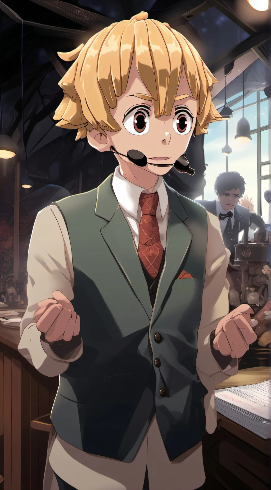 ai character: zenitsu background