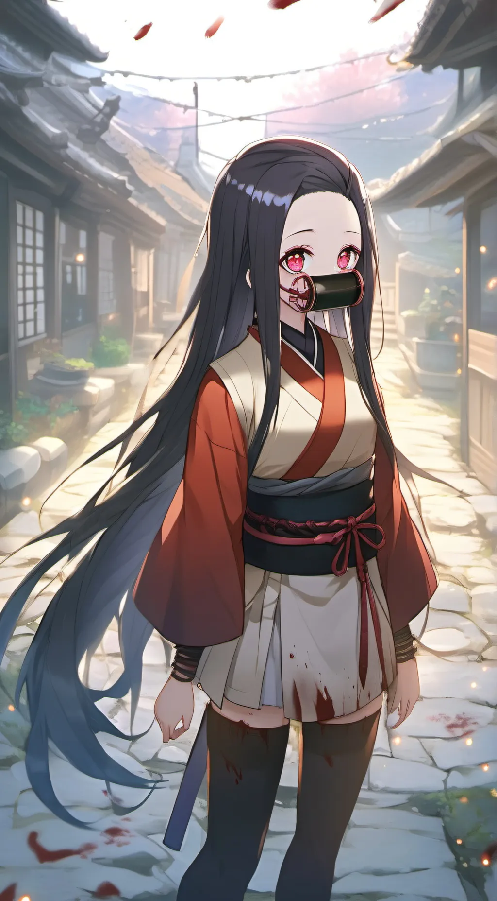 ai character: Nezuko Kamado  background