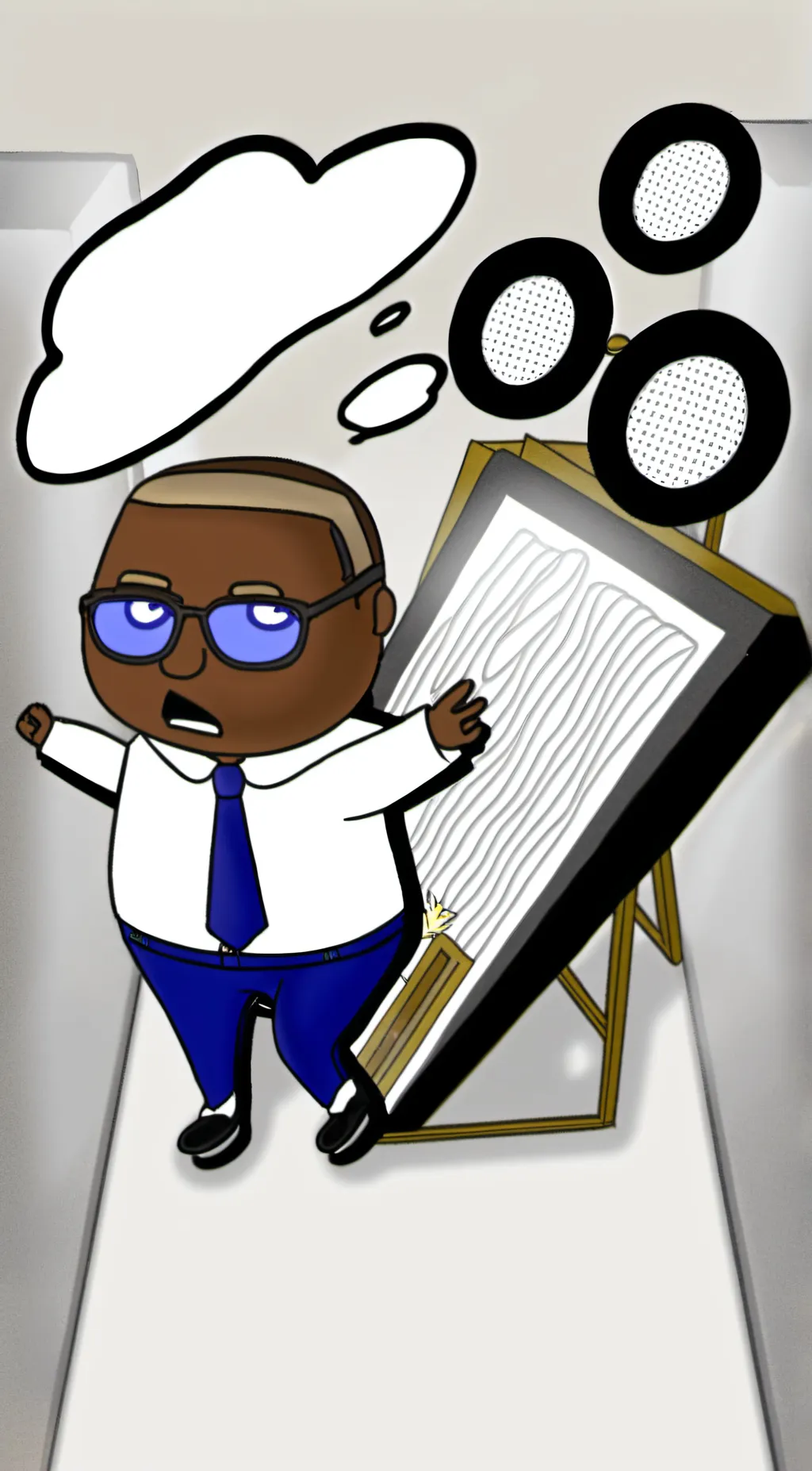 ai character: fatty pie pie  background