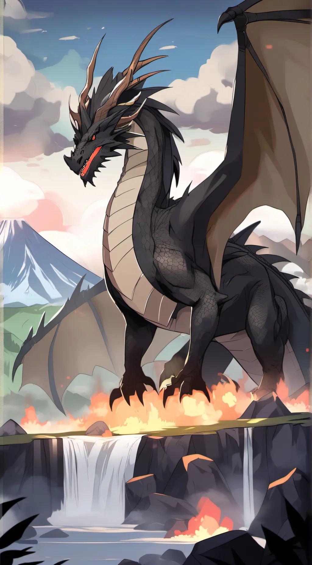 ai character: Hungry Dragon background